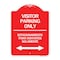 Signmission Bilingual Reserved Parking Visitor Parking Only Estacionamiento Para Visitantes, A-DES-RW-1824-24304 A-DES-RW-1824-24304 - alternate 1